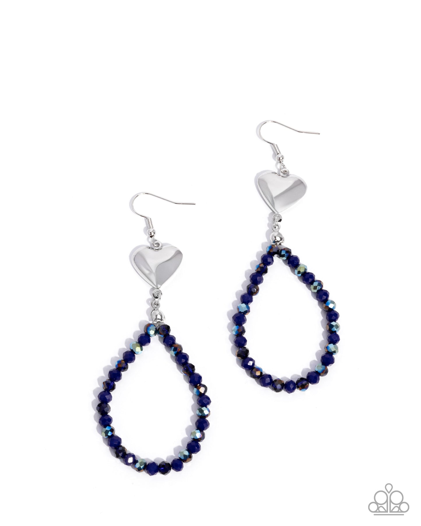 Treasured Teardrops - Blue Paparazzi Earrings
