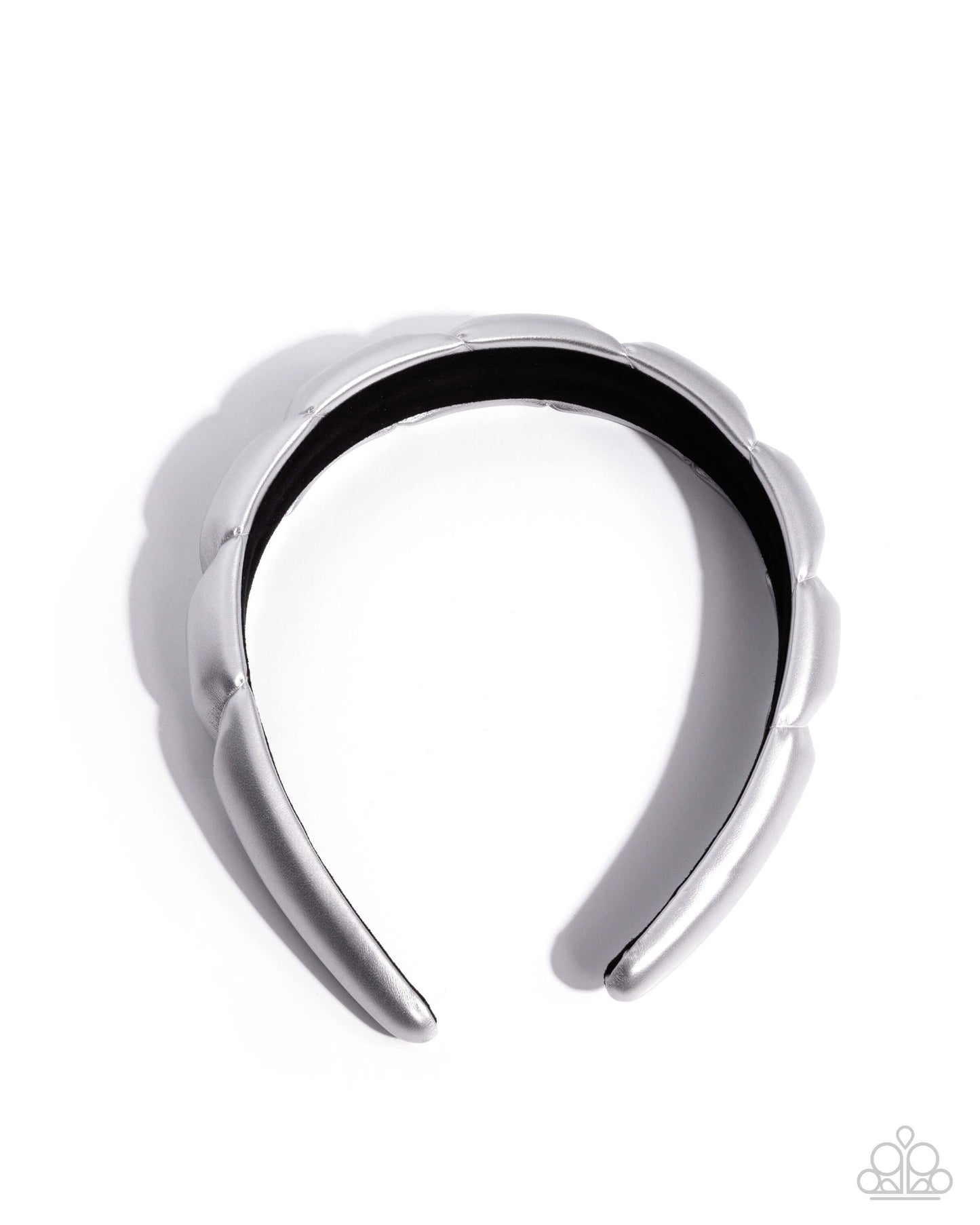 Exclusive Era - Silver Paparazzi Headband Accessories,Headband,Leather,Silver