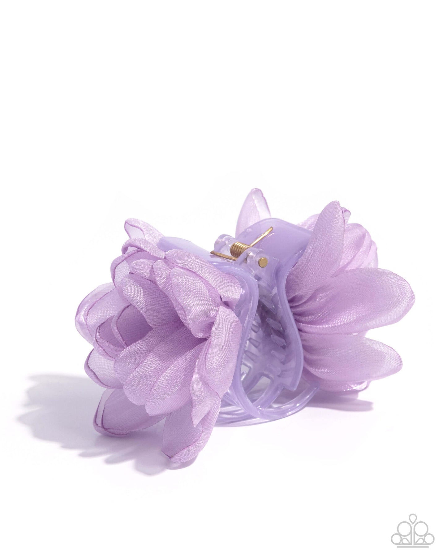 Budding Backdrop - Purple Paparazzi Floral Hair Clip Accessories,Floral,Hair Clips,purple