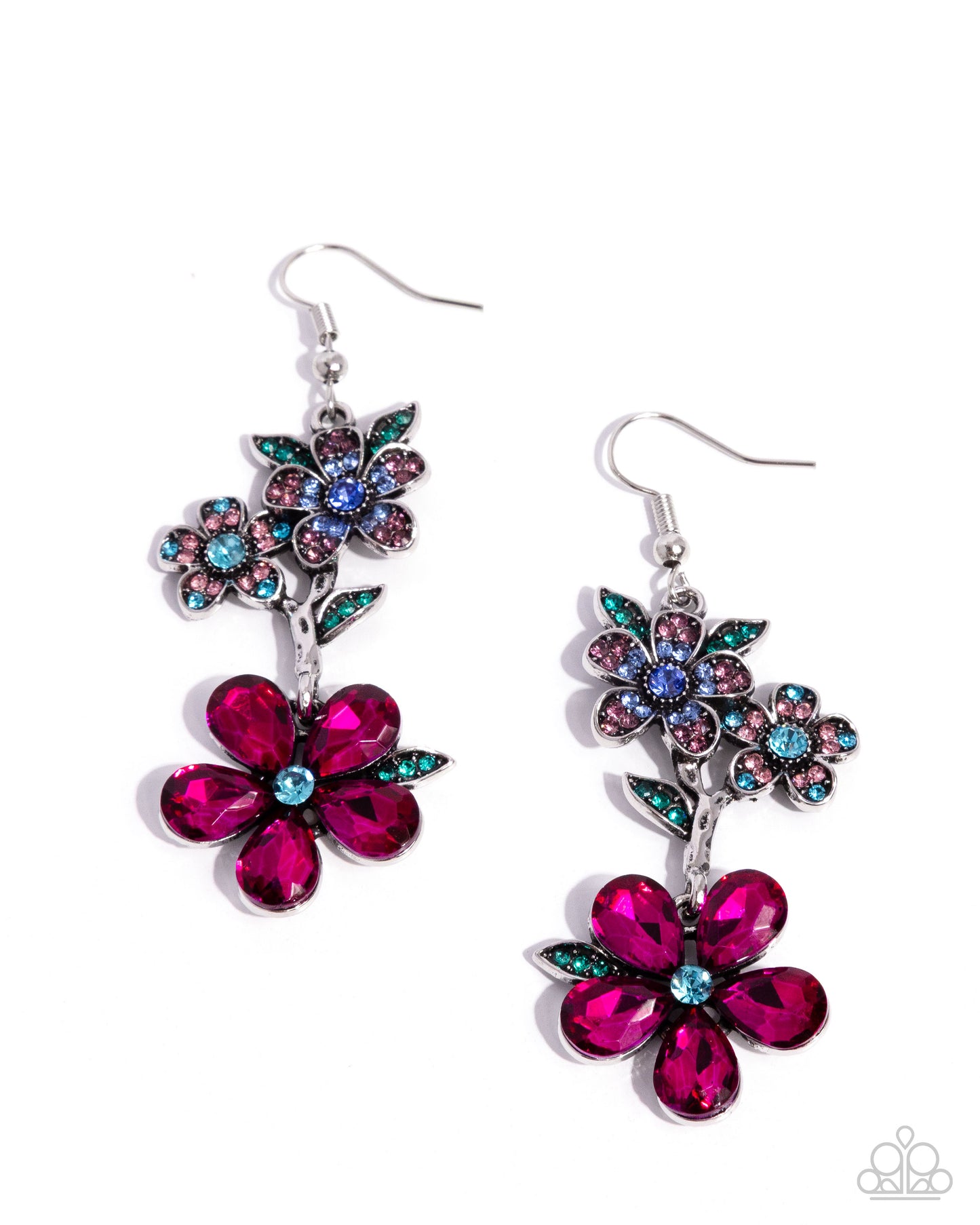 Breathtaking Bloom - Multi Paparazzi Floral Earrings