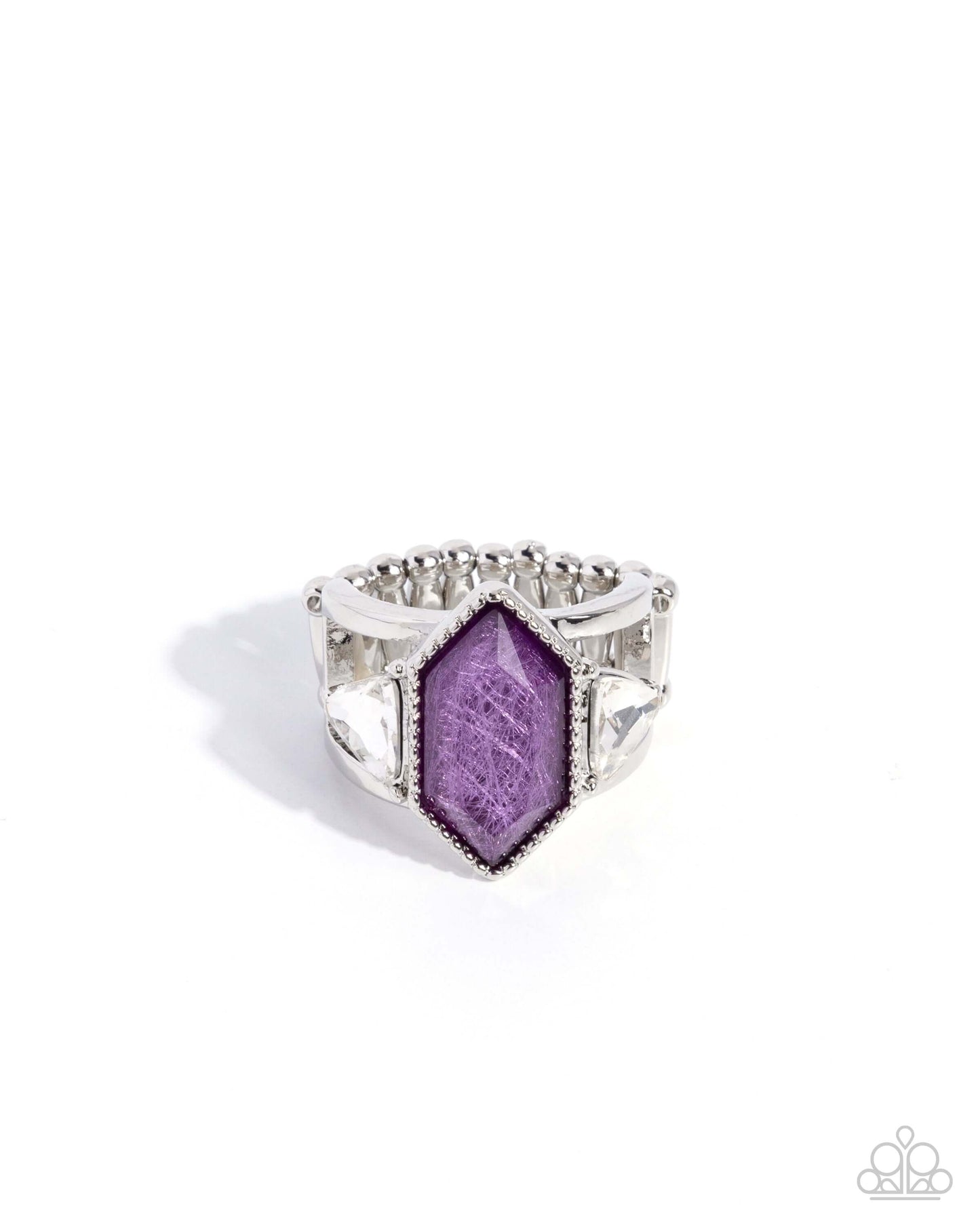 Dominant Diamond - Purple Paparazzi Riing Accessories,purple,Ring,Silver Accents