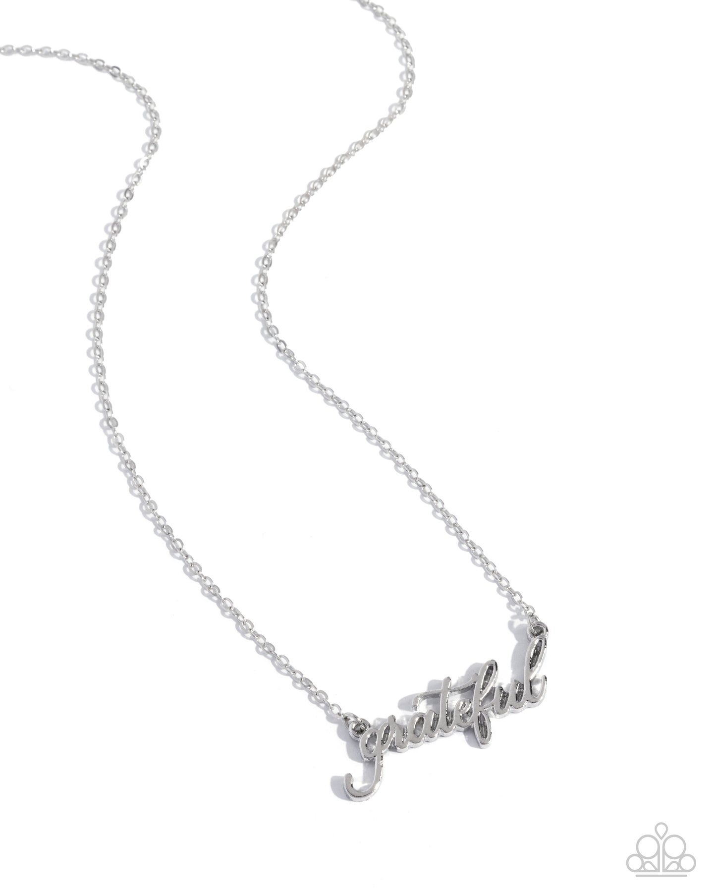 PREORDER ~ Grateful for You - Silver Paparazzi Necklace