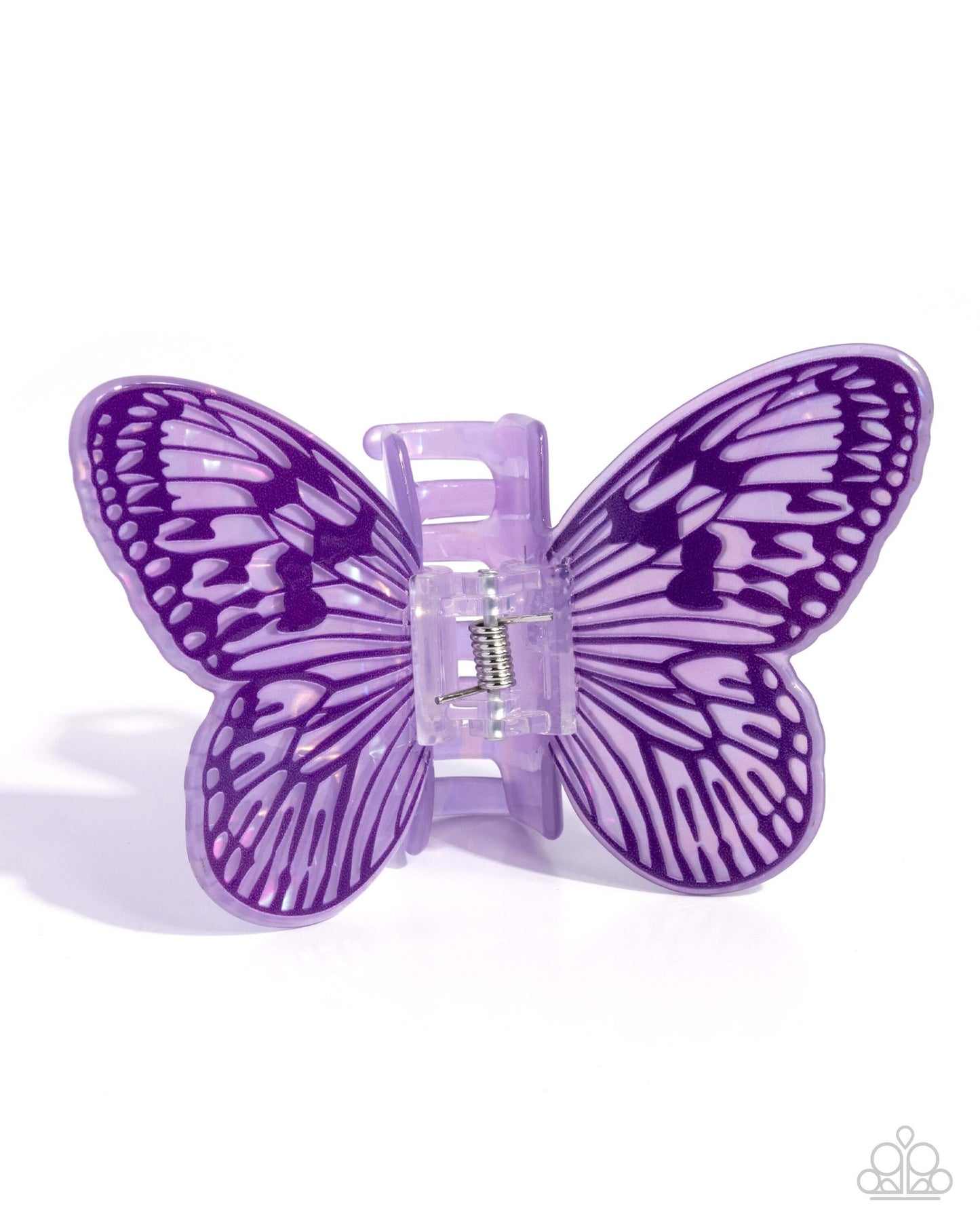 Fluttering Focus - Purple Paparazzi Butterfly Hair Clip Accessories,Butterfly,Hair Clips,purple