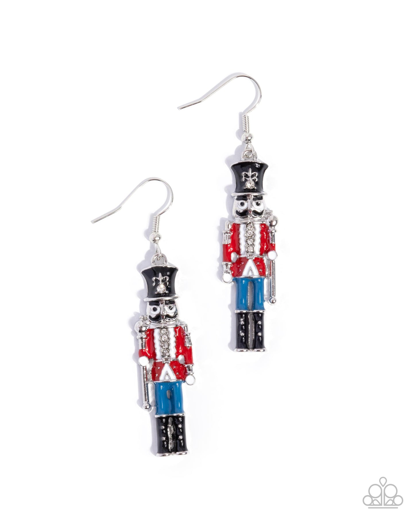 PREORDER ~ Nutcracker Nuance - Red Paparazzi Christmas Inspired Earrings
