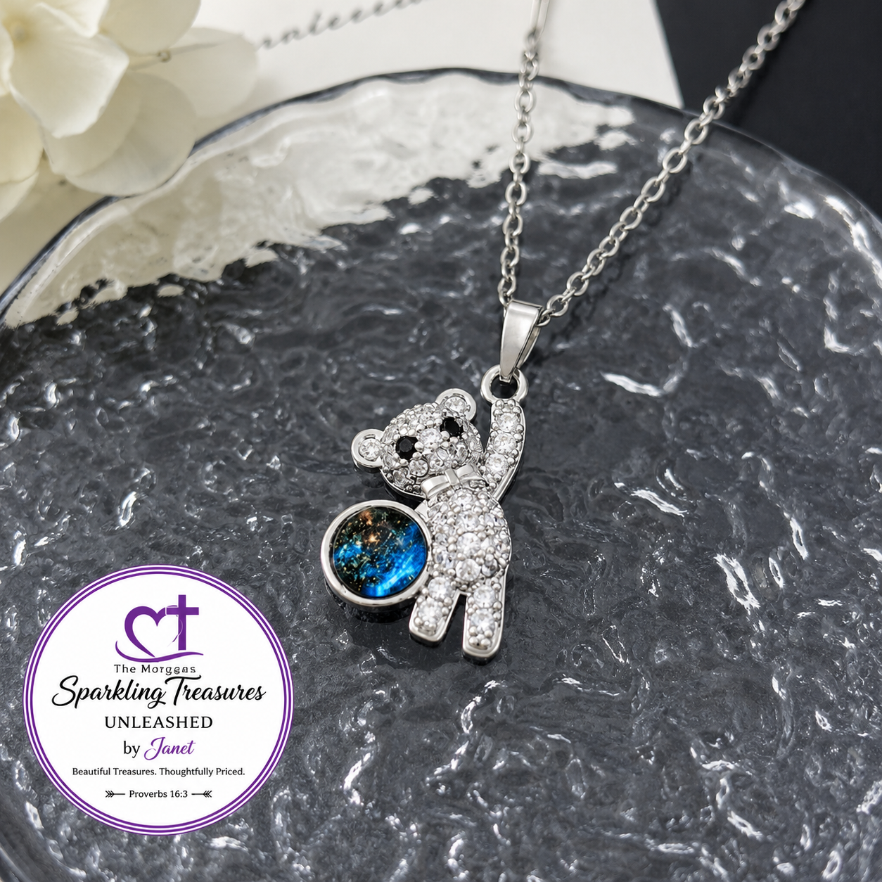 Celestial Cuddles™ Bear Necklace