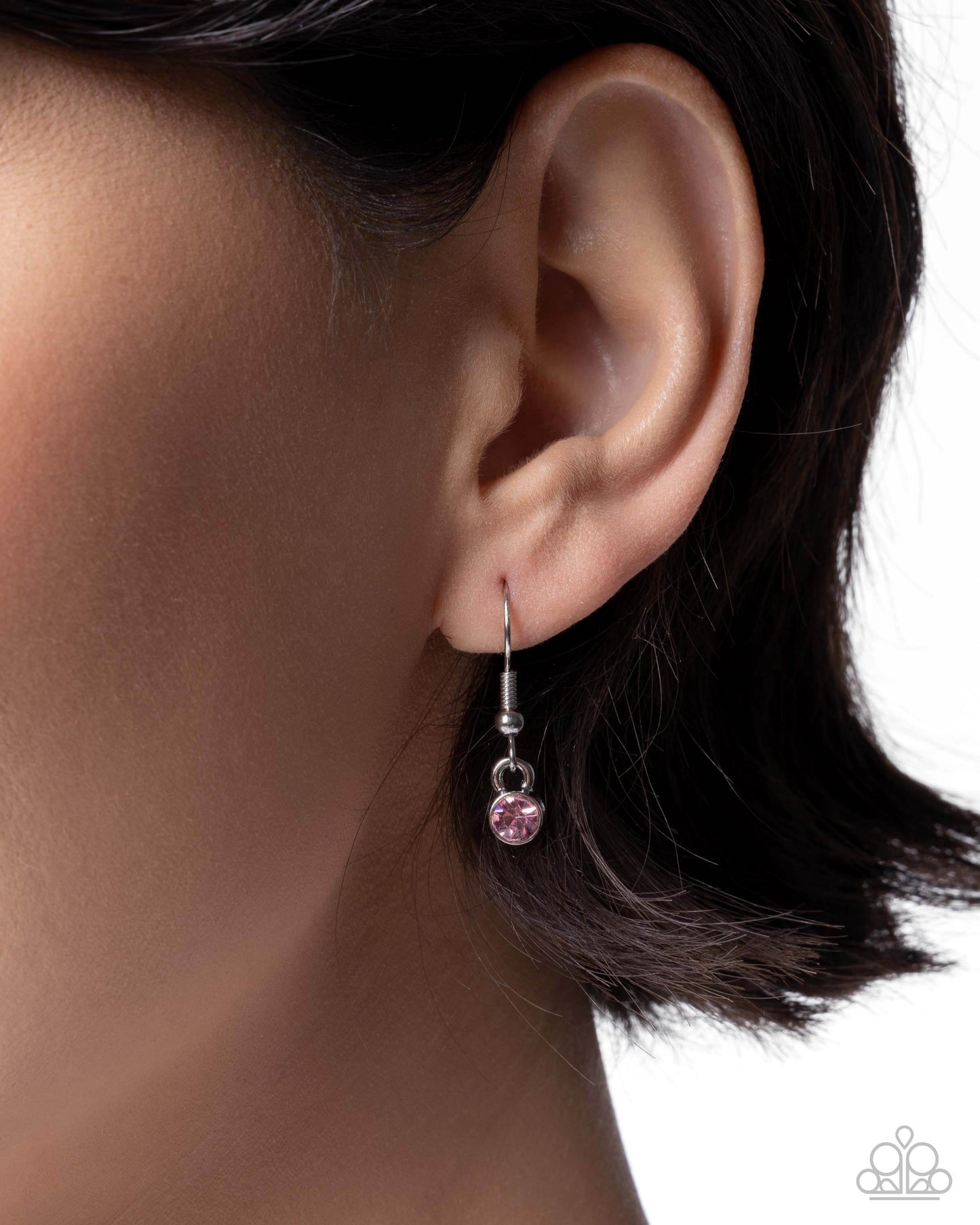 Faithful Flair - Pink Paparazzi Cross Necklace Accessories,Cross,Faith,Necklace,Pink,Short Necklace,Silver Accents