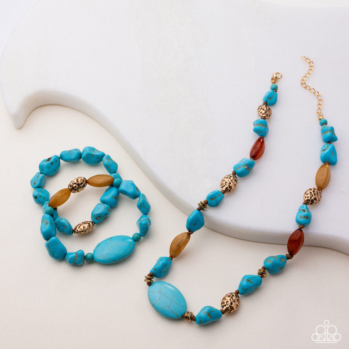 PREORDER ~ Simply Santa Fe - Paparazzi Turquois Necklace and Bracelet Set