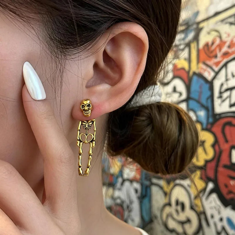 💀 Love Never Dies™ Skeleton Jacket Earrings