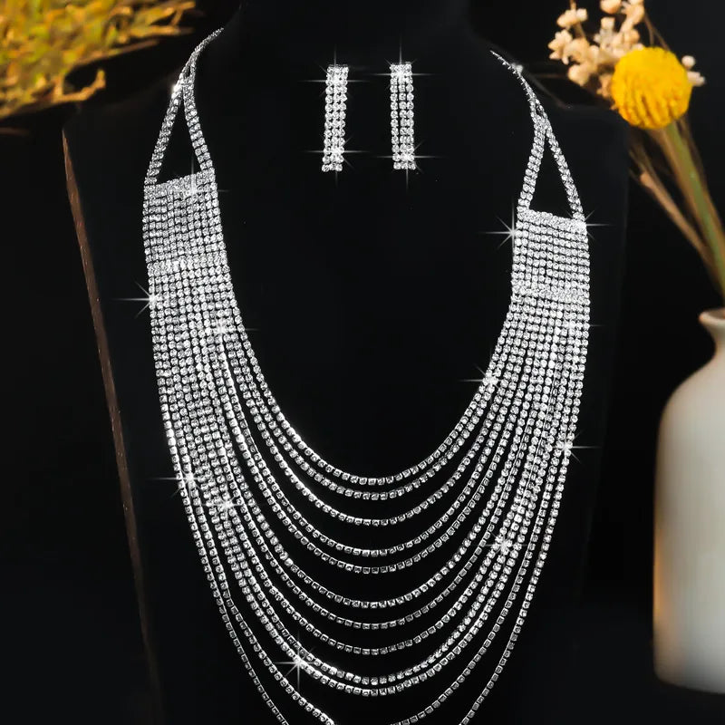 Cascading Brilliance™ Rhinestone Jewelry Set