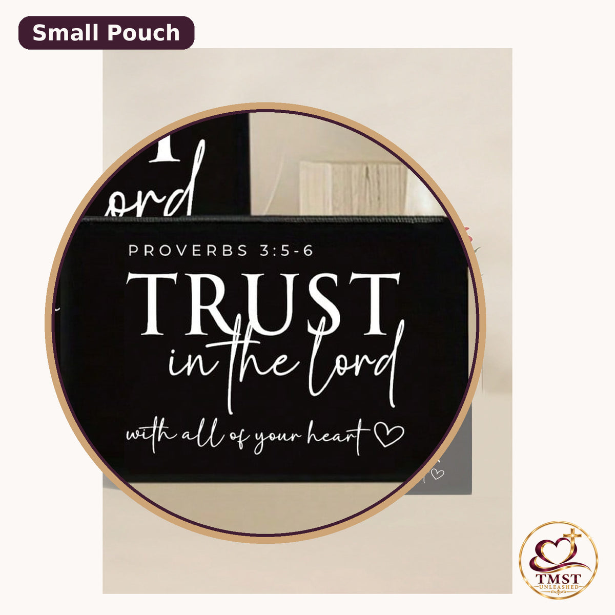Trust His Path Proverbs small pouch
