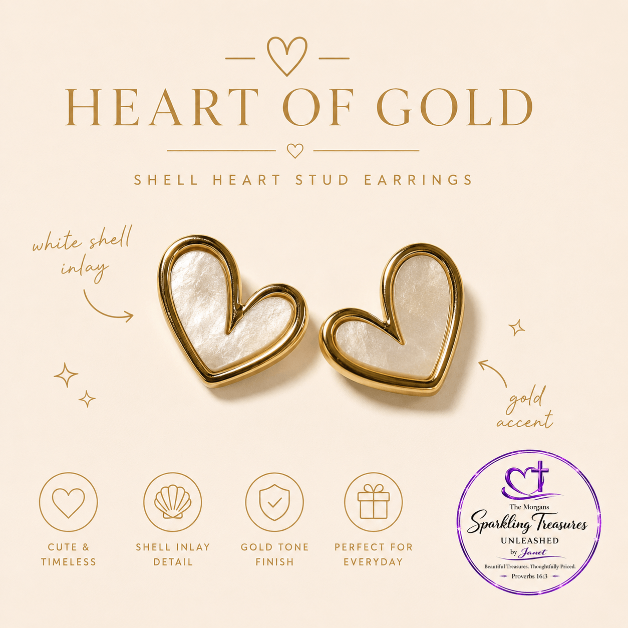Sweetheart Heart Post Earrings Stainless Steel Accessories,Affordable Jewelry,Boutique Jewelry,Ear Clips,earrings,Fashion Accessories,Fashion Jewelry,Gift Ideas,Heart Earrings,Heart Jewelry,Hearts,Hearts Collection,New Arrivals,Romantic Jewelry,Stainless