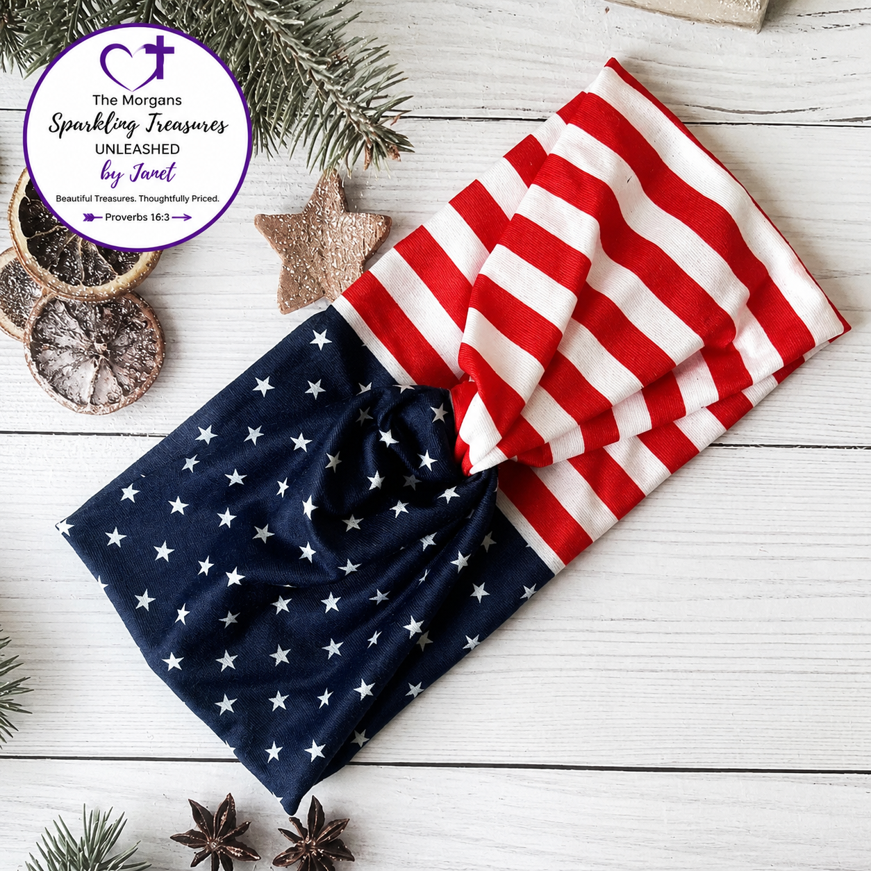 Stars and Stripes Freedom Twist Headband