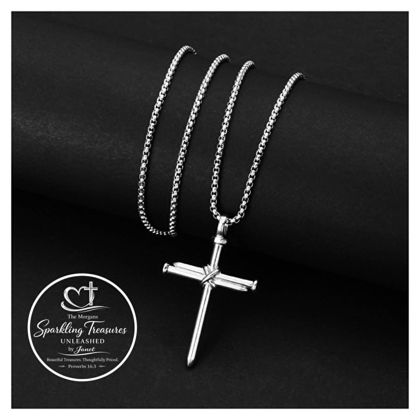 Bound by Faith” Cross Necklace