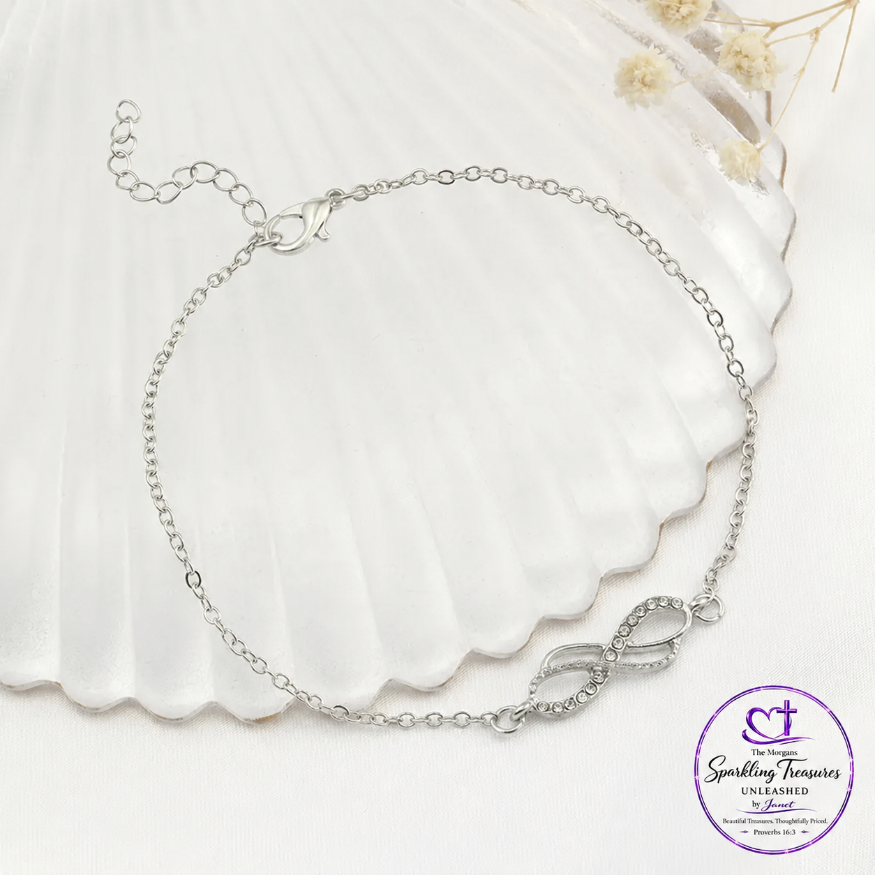 Endless Grace Infinity™ Anklet Silver