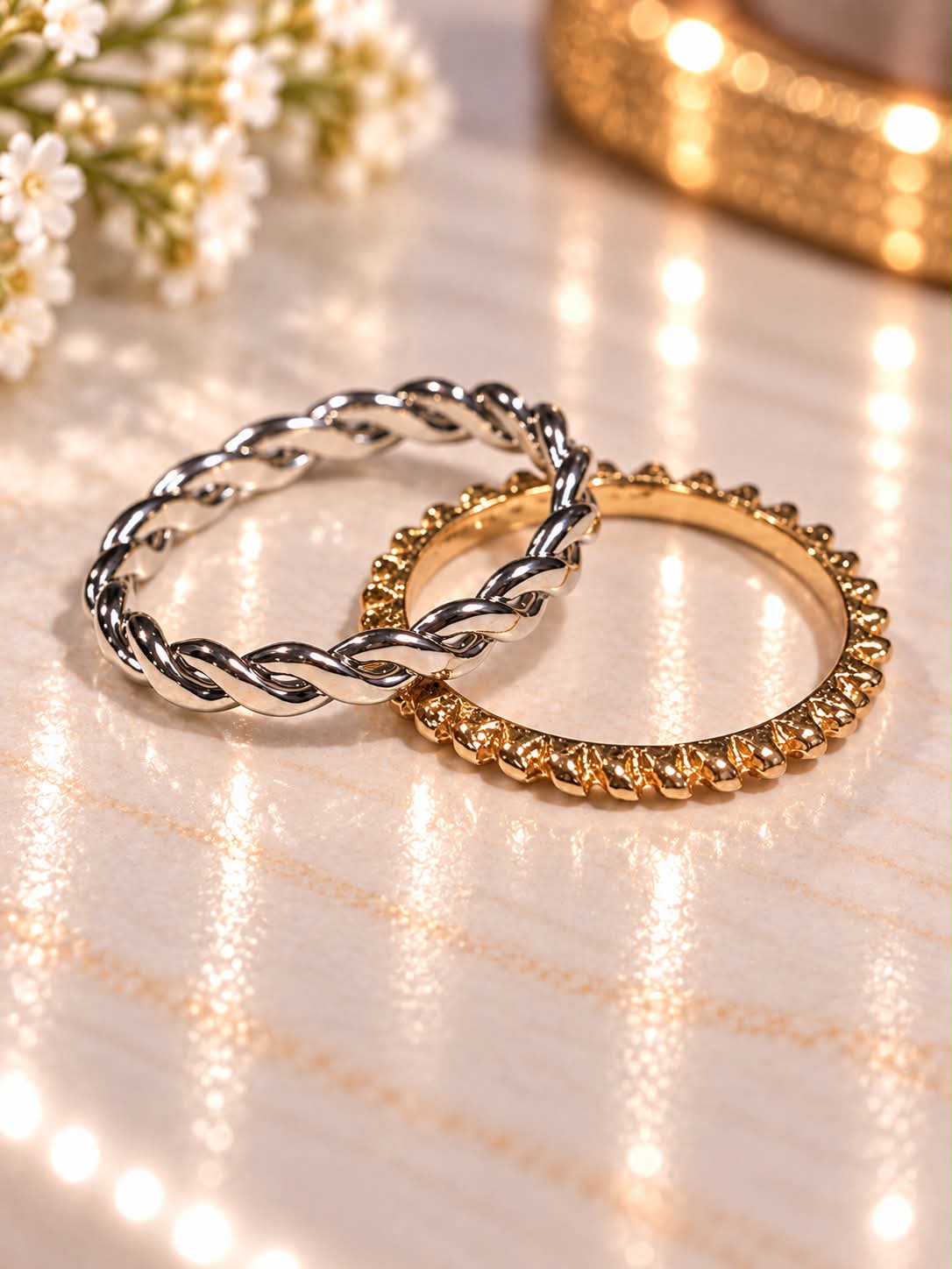 Twist & Shine™ Duo Ring Set