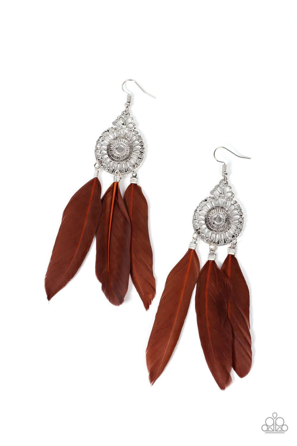 Pretty in PLUMES - Brown $5 Jewelry with Janet Morgan Earrings