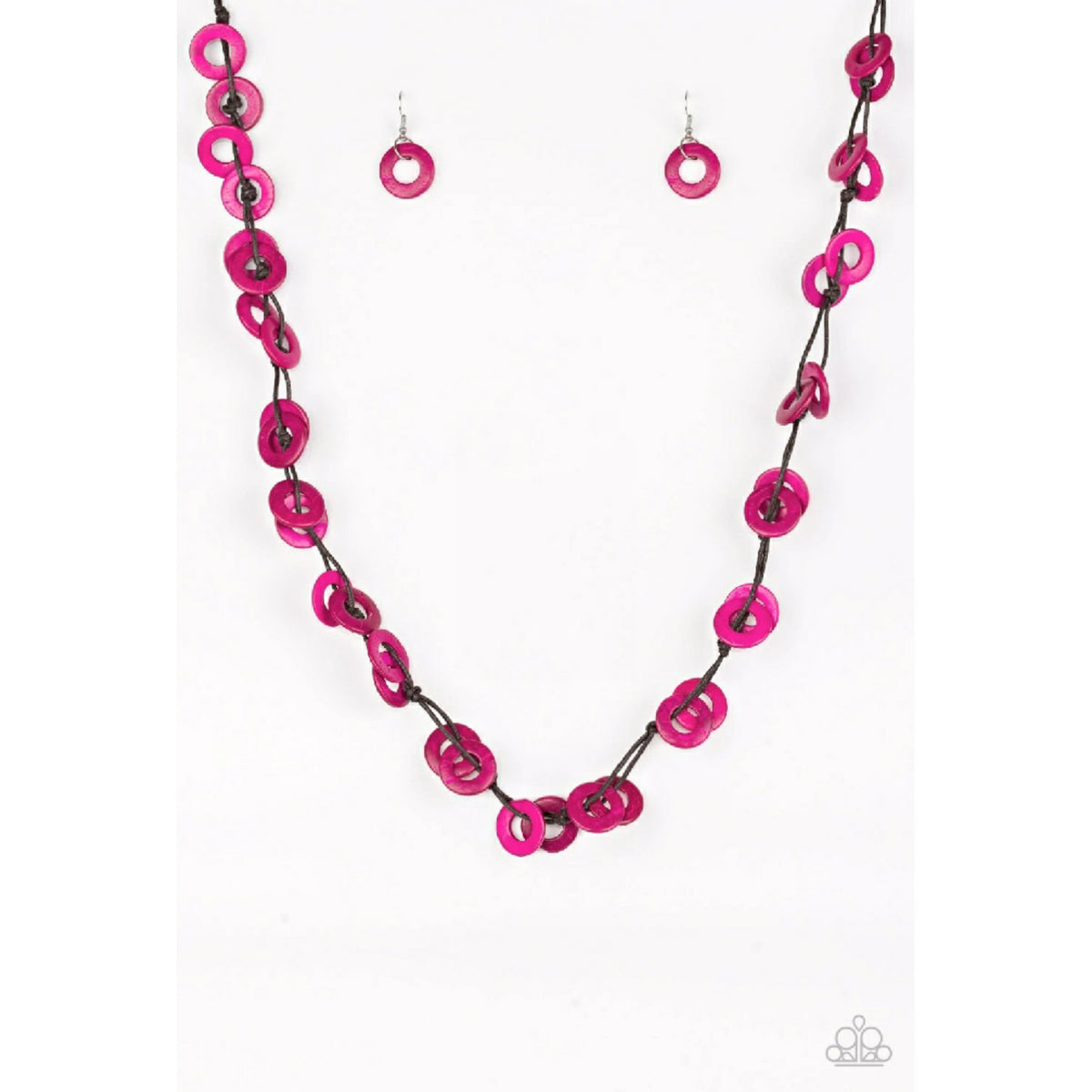 Waikiki Winds - Pink Paparazzi Accessories Necklace $5 Jewelry with Janet Morgan Necklaces