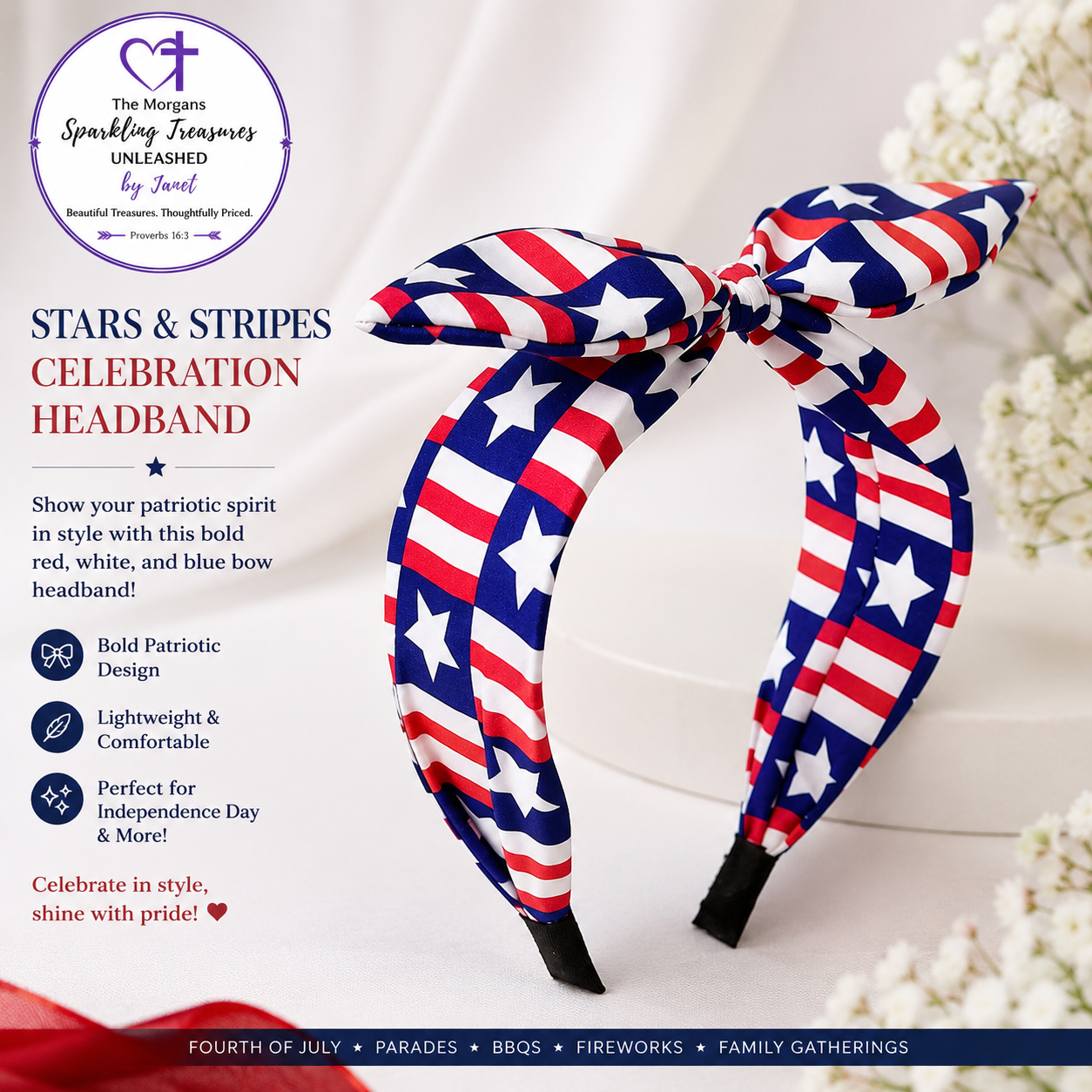Stars and Stripes Celebration Headband