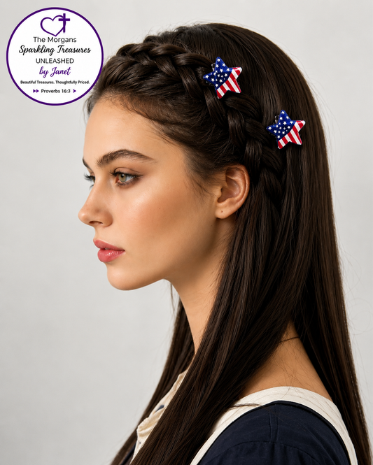 Stars and Stripes Sparkle Hair Claw