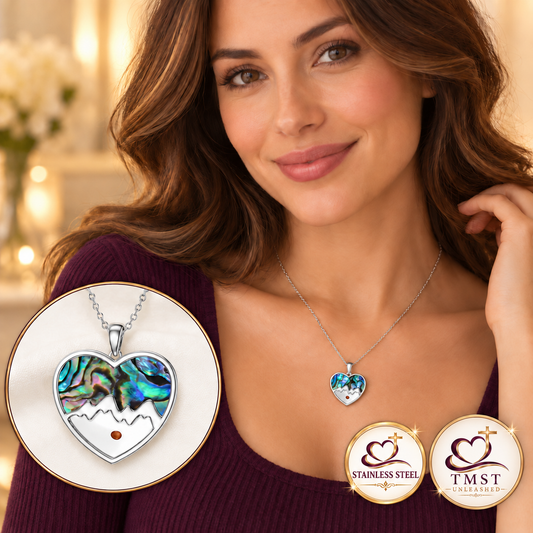 Ocean Heart™ Abalone-Style Necklace
