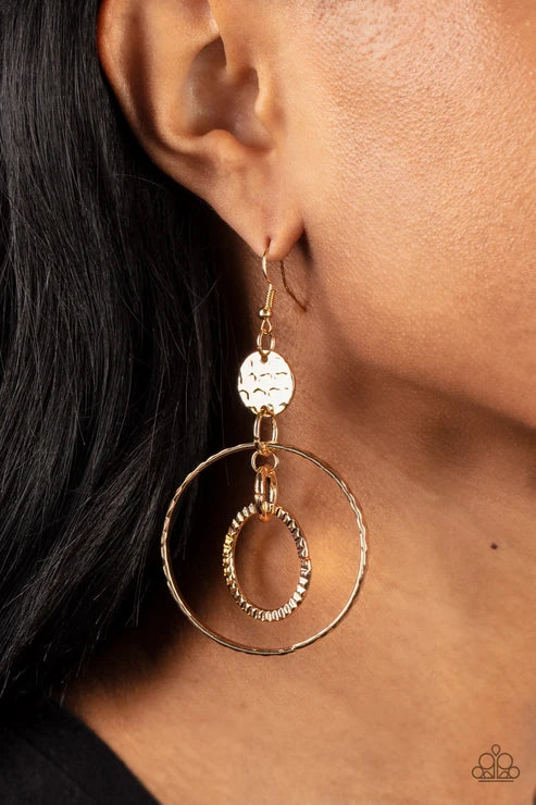 Mechanical Mecca - Gold ♥ Earrings