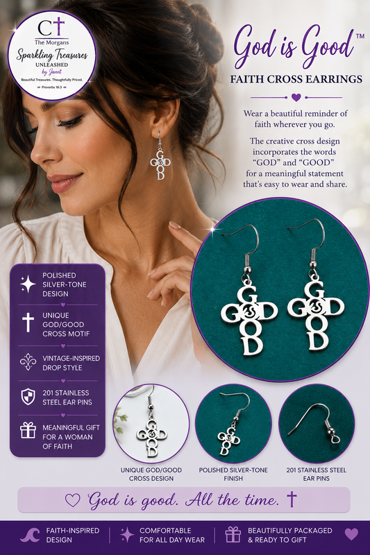 God is Good™ Faith Cross Earrings