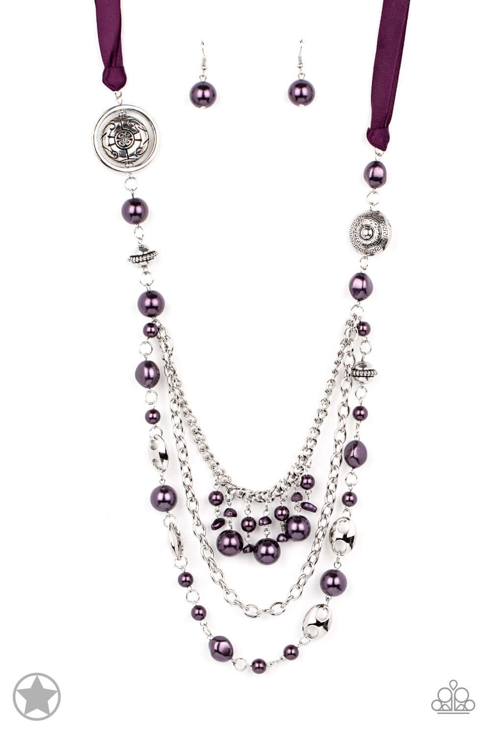 All The Trimmings - Purple- Paparazzi Accessories Necklace $5 Jewelry with Janet Morgan Necklaces