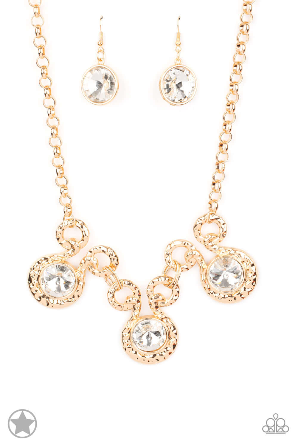 Hypnotized - Gold Paparazzi Accessories Necklace $5 Jewelry with Janet Morgan Necklaces