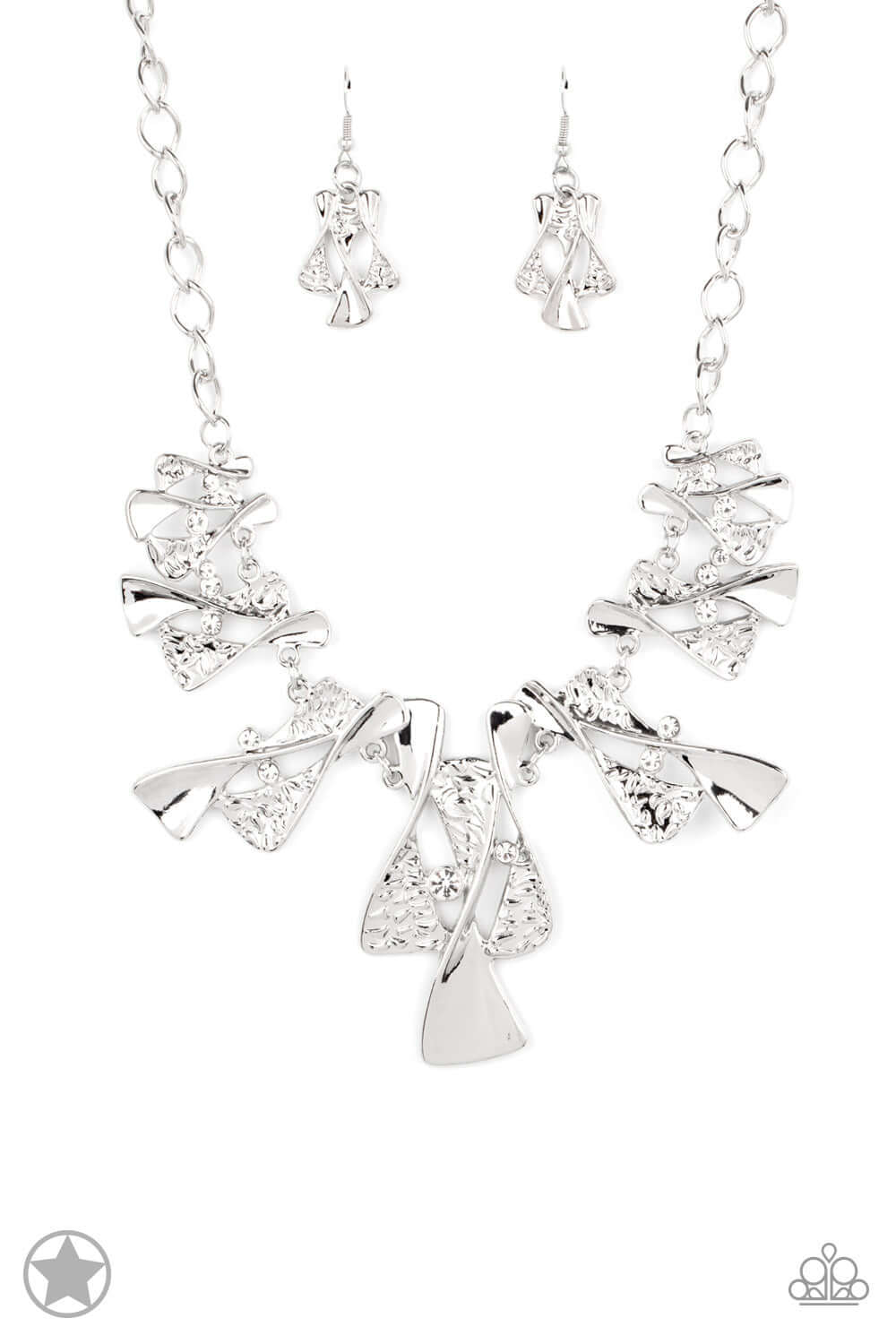 The Sands of Time - Silver Paparazzi Accessories Necklace $5 Jewelry with Janet Morgan Necklaces