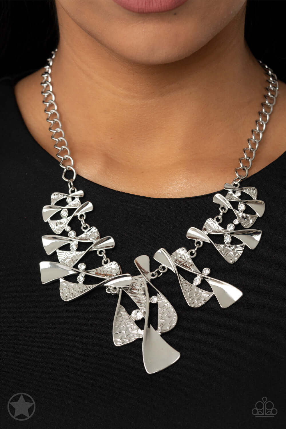 The Sands of Time - Silver Paparazzi Accessories Necklace $5 Jewelry with Janet Morgan Necklaces