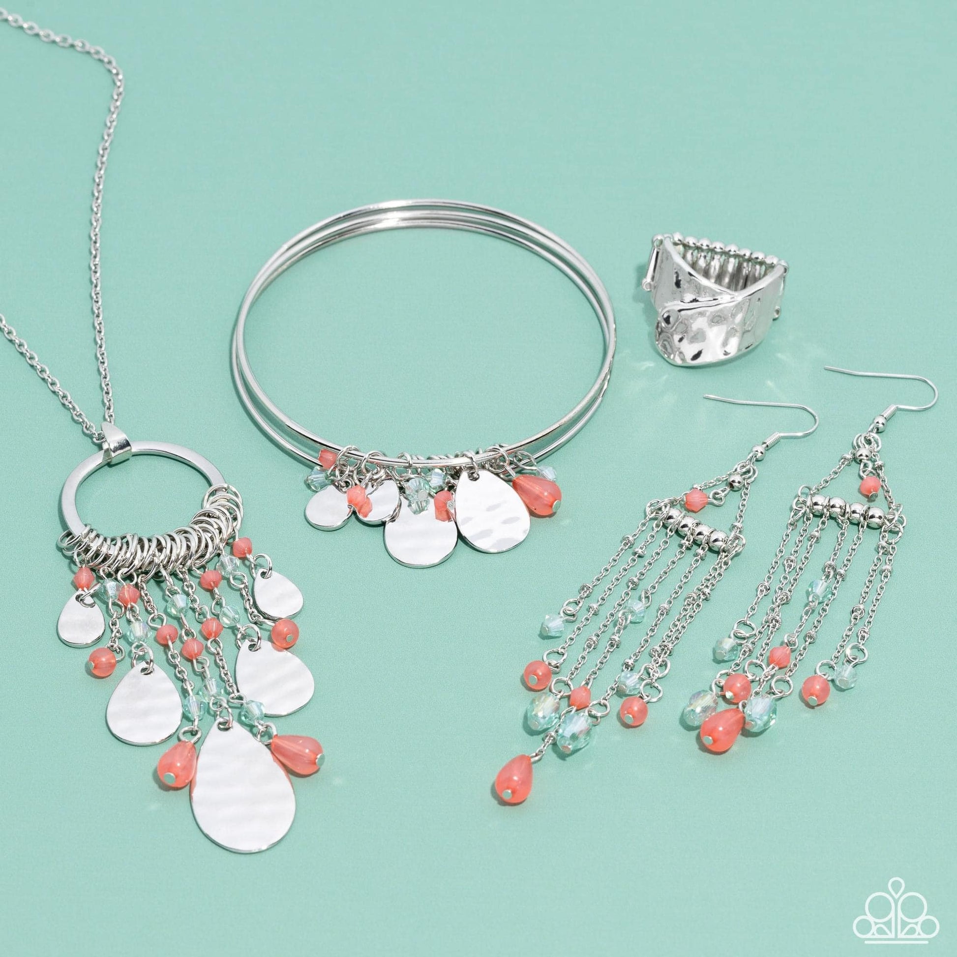 Glimpses of Malibu - Complete Trend Blend - July 2022 Fashion Fix - Paparazzi Accessories $5 Jewelry with Janet Morgan Jewelry Set