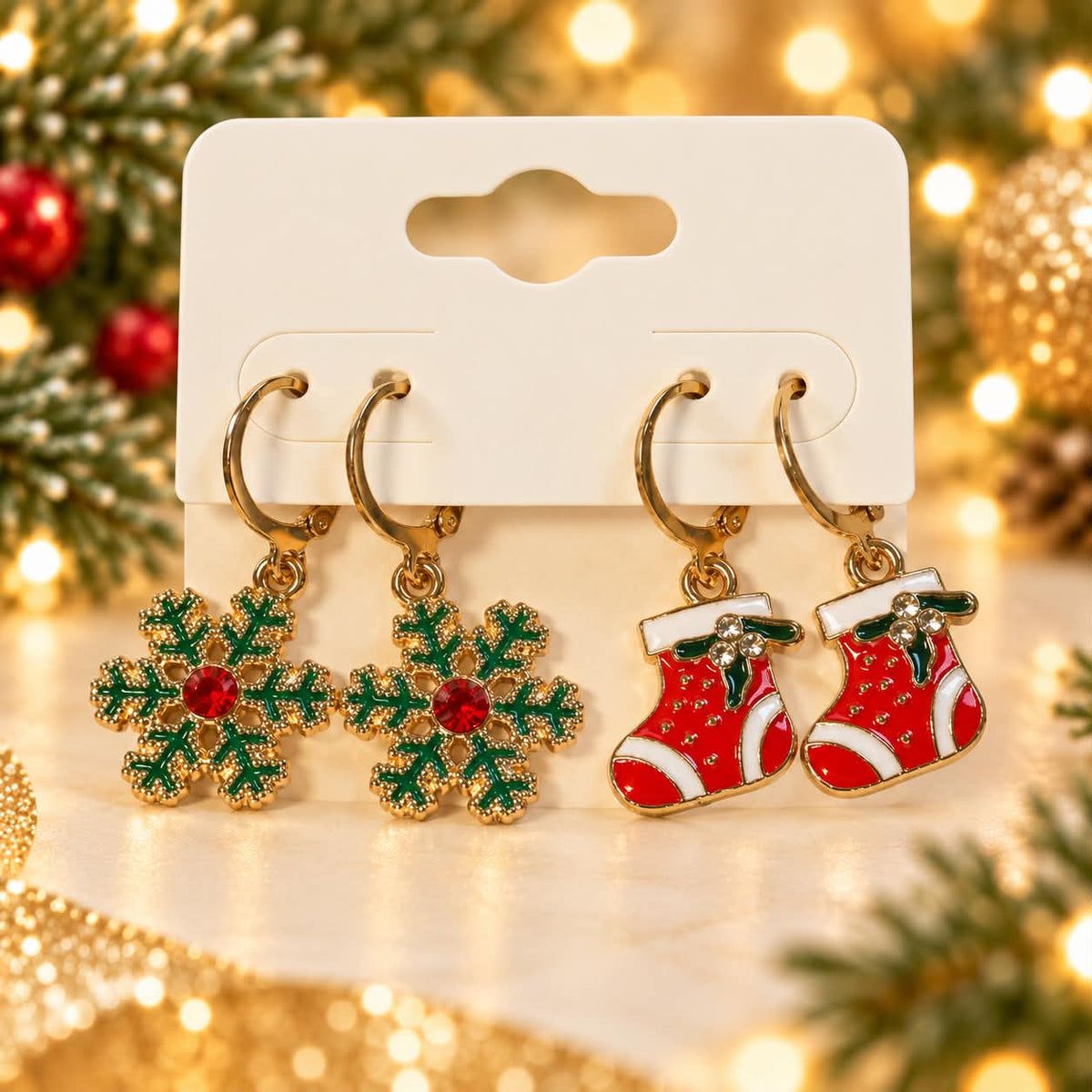 Jolly Favorites™ Christmas Earring Set