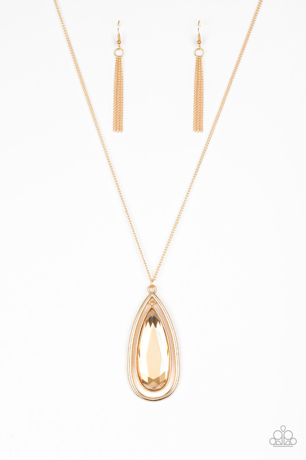 The Royal Coronation - Gold Paparazzi Accessories Necklace $5 Jewelry with Janet Morgan Necklaces