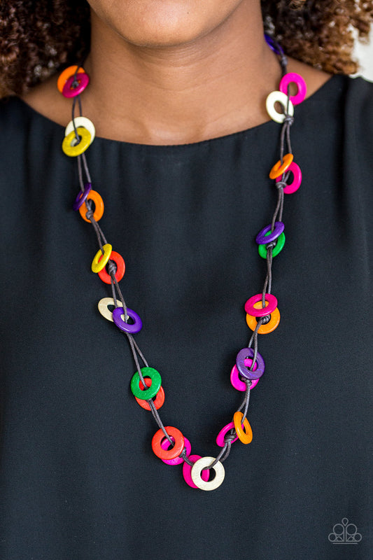 Waikiki Winds - Multi Paparazzi Accessories Necklace $5 Jewelry with Janet Morgan Necklaces