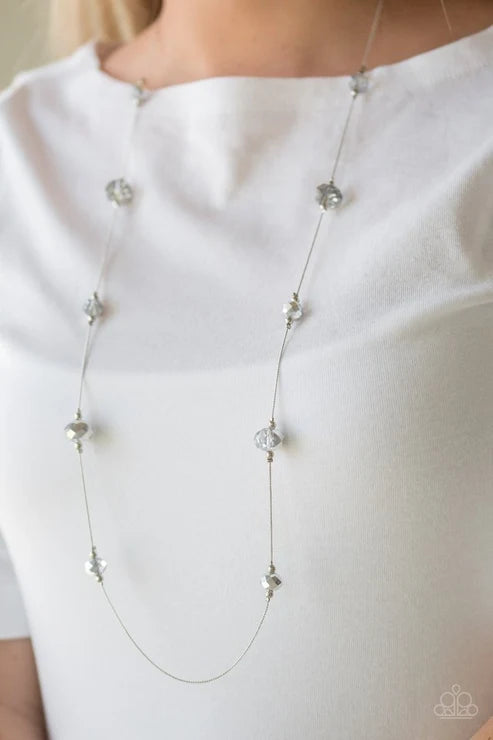 Champagne On The Rocks - Silver ♥ Necklace