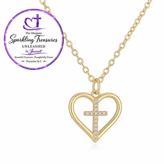 Held by His Heart™ Cross Necklace