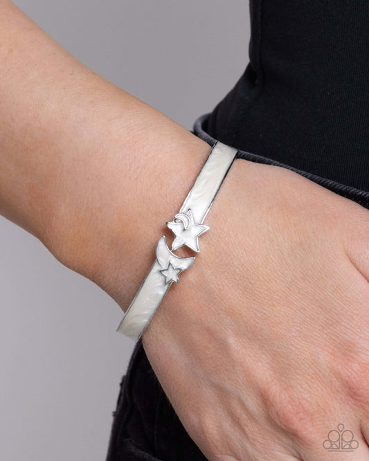 Celestial Cutie - White Paparazzi Bracelet $5 Jewelry with Janet Morgan Bracelets