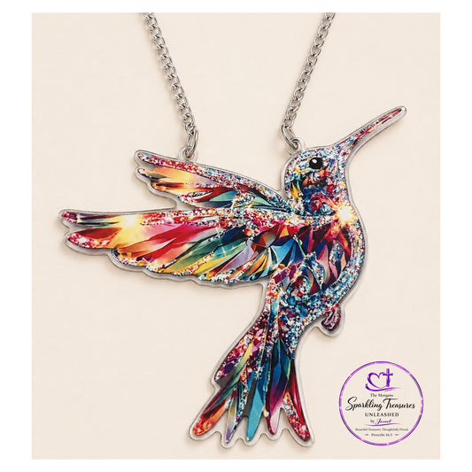 Garden Wings™ Bird Suncatcher - Pink 2D Flat Acrylic