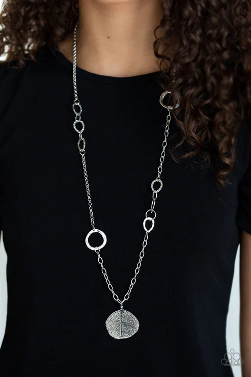 Autumn Collage - Silver Paparazzi Necklace
