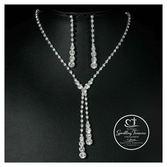 “Starlight Cascade” Necklace & Earring Set