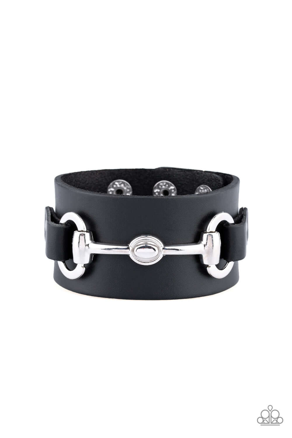 Biker Band - Black $5 Jewelry with Janet Morgan Bracelets