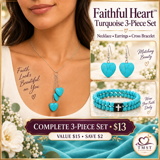Faithful Heart™ Turquoise 3-Piece Set