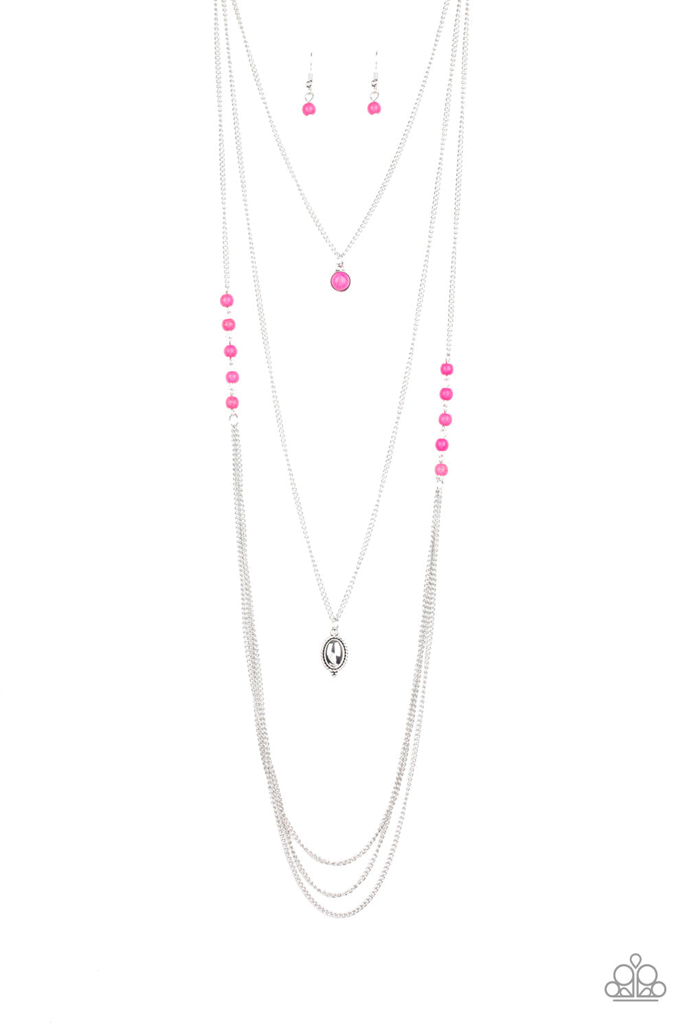 The Pony Express - Pink Paparazzi Accessories Necklace $5 Jewelry with Janet Morgan Necklace