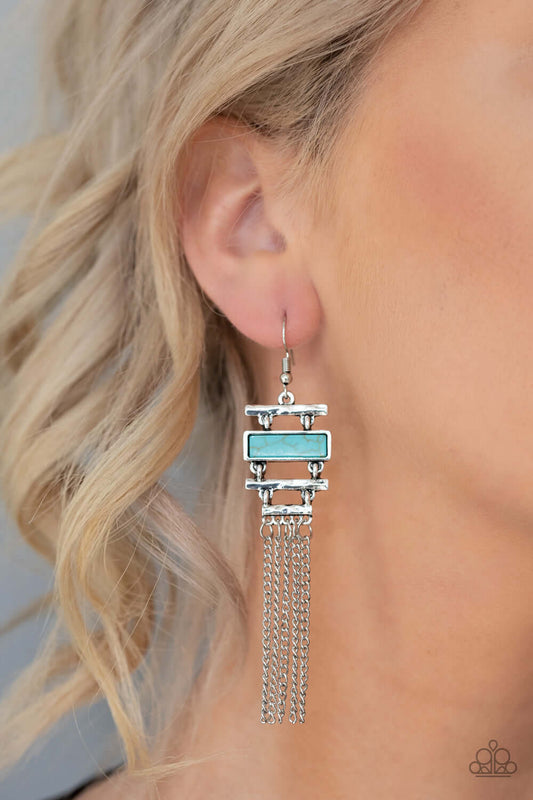 Stone Dwellings - Blue Paparazzi Accessories Necklace $5 Jewelry with Janet Morgan Jewelry