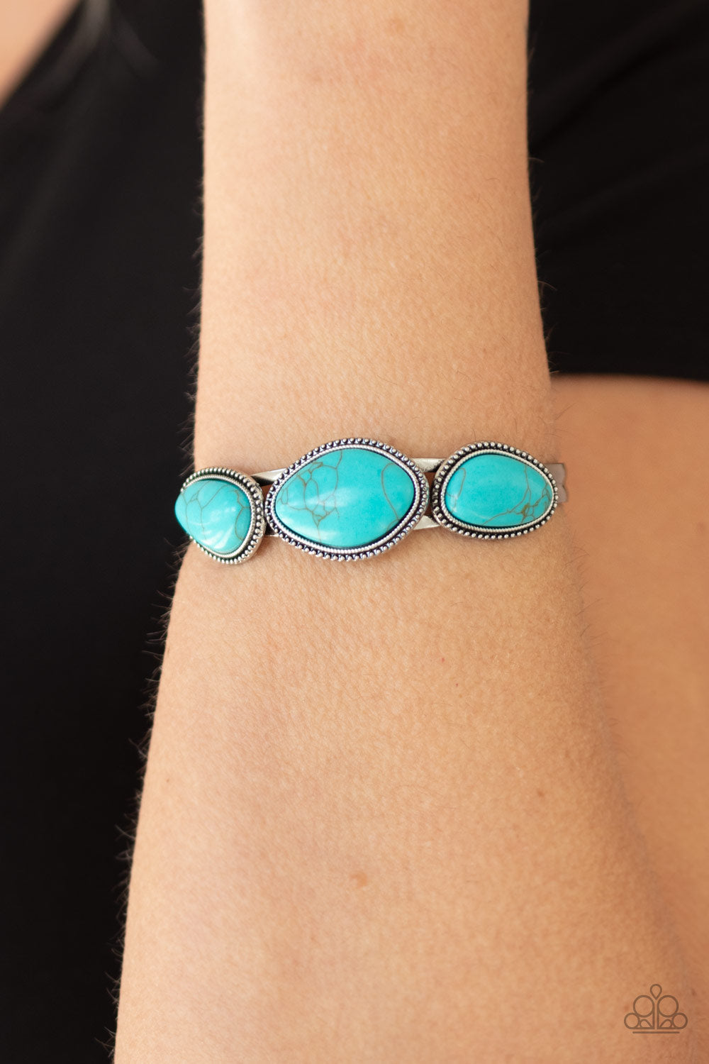 Stone Solace - Blue Paparazzi Accessories Bracelet $5 Jewelry with Janet Morgan Bracelets