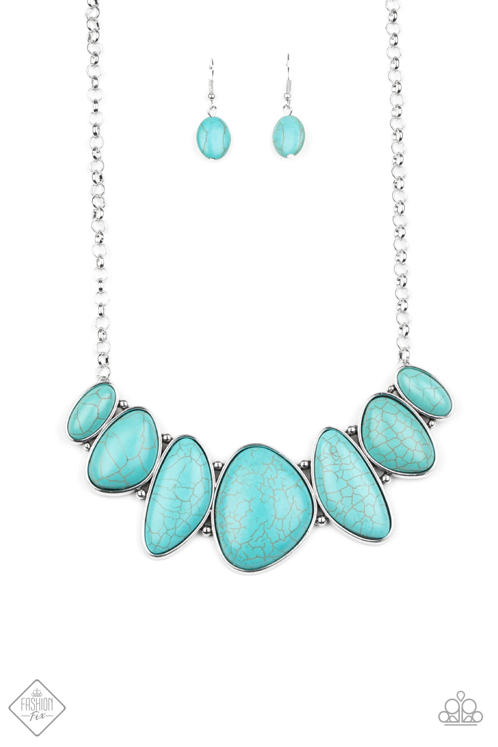 Primitive - Blue Paparazzi Accessories Necklace $5 Jewelry with Janet Morgan Necklaces