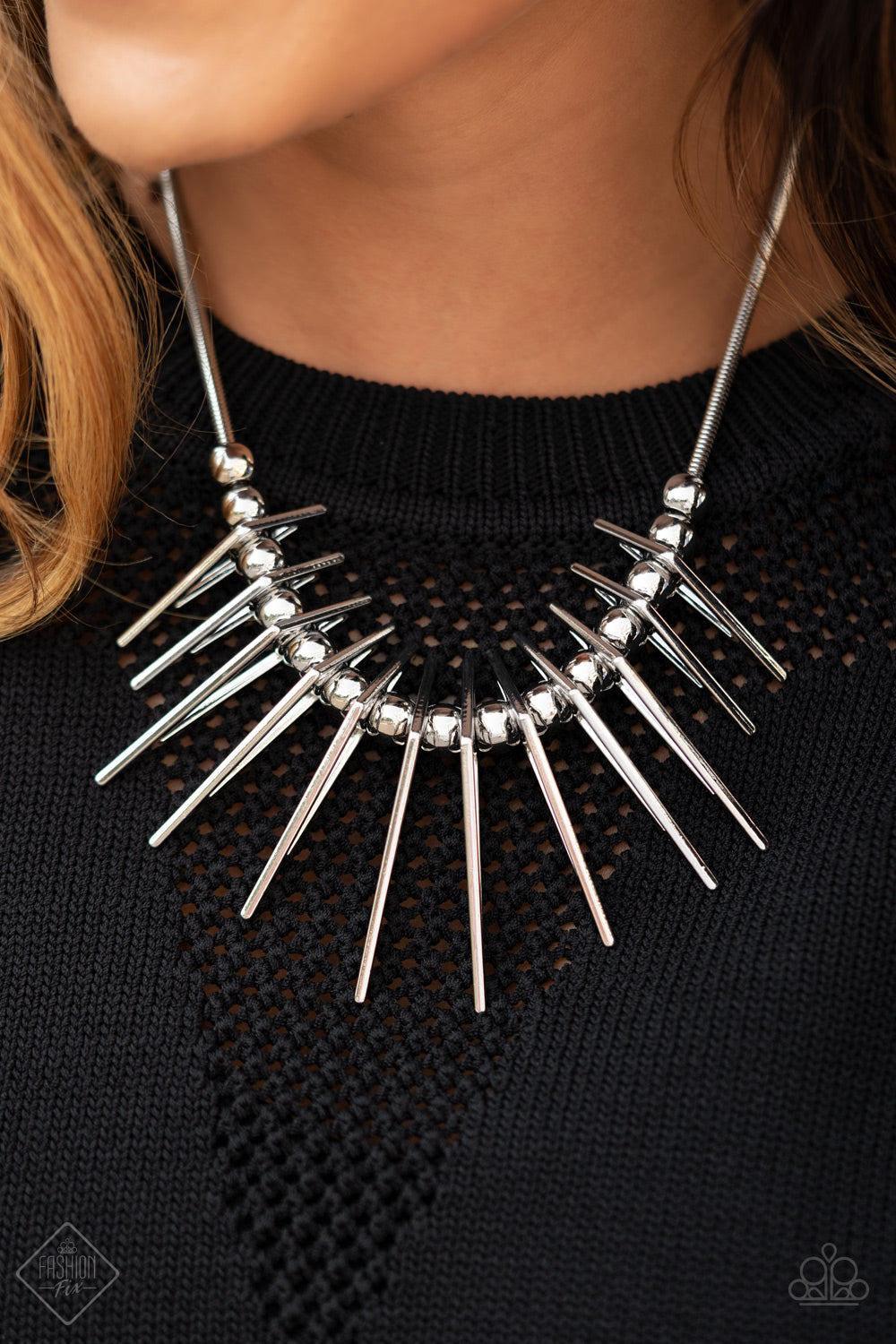 Fully Charged - Silver Necklace Sunset Sighting December 2020 Set $5 Jewelry with Janet Morgan Jewelry Set
