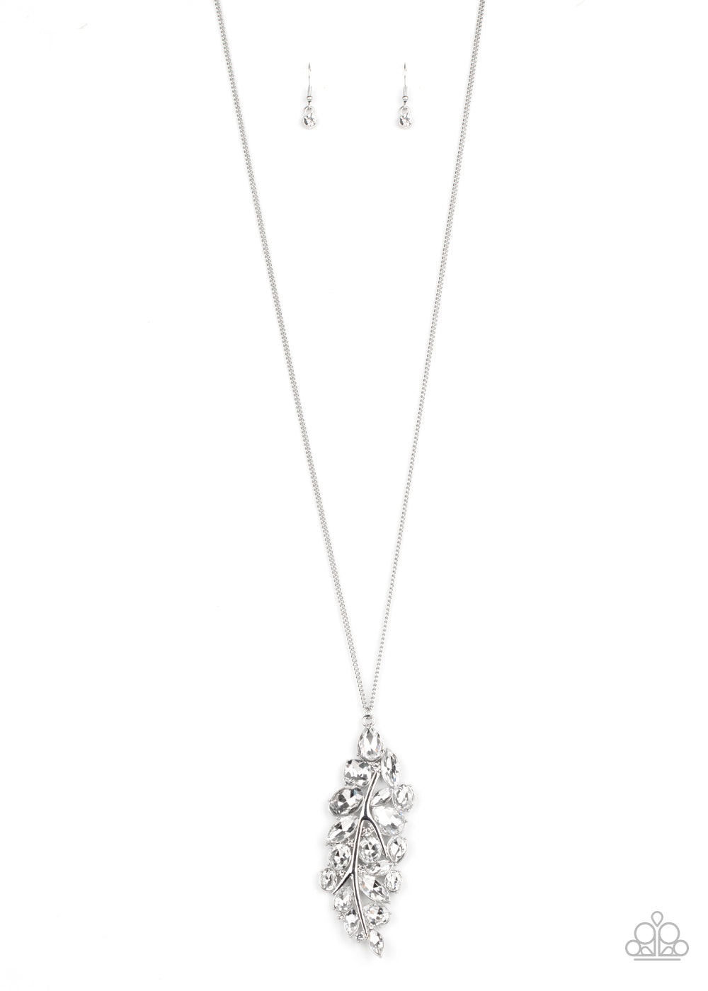 Take a Final BOUGH - White Paparazzi Accessories Necklace $5 Jewelry with Janet Morgan Necklaces