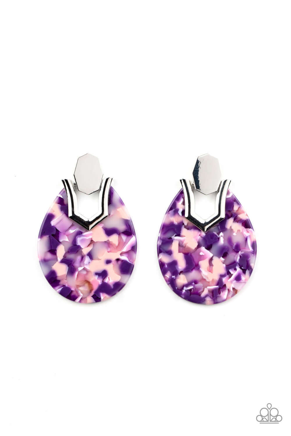 TMST Bling HAUTE Flash - Purple Paparazzi Accessories Earring