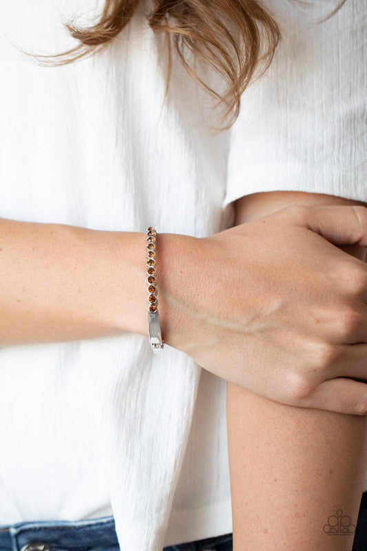 Stellar Beam - Paparazzi Accessories Brown Bracelet $5 Jewelry with Janet Morgan Bracelets